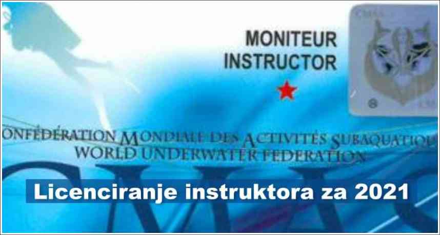 Licenciranje instruktora za 2021. godinu