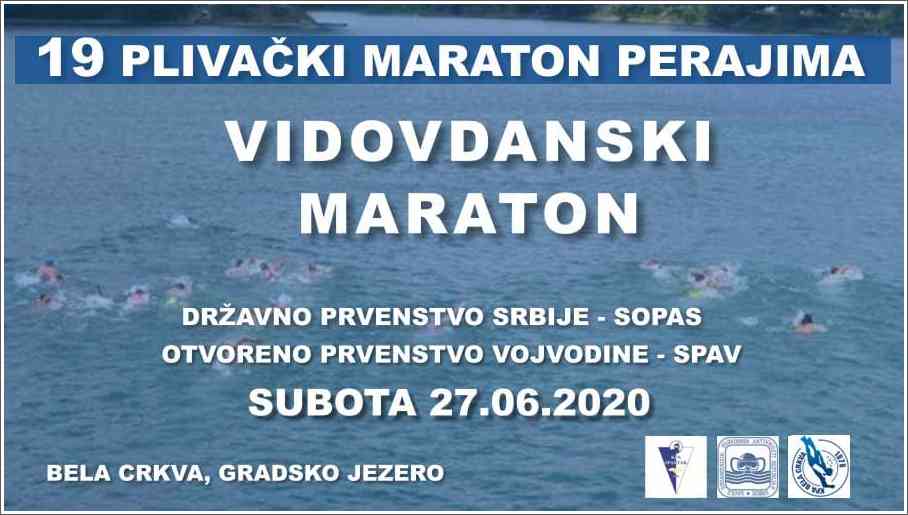 19-ti plivački Vidovdanski maraton perajima - 27.06.2020 19-ti plivački Vidovdanski maraton perajima - 27.06.2020