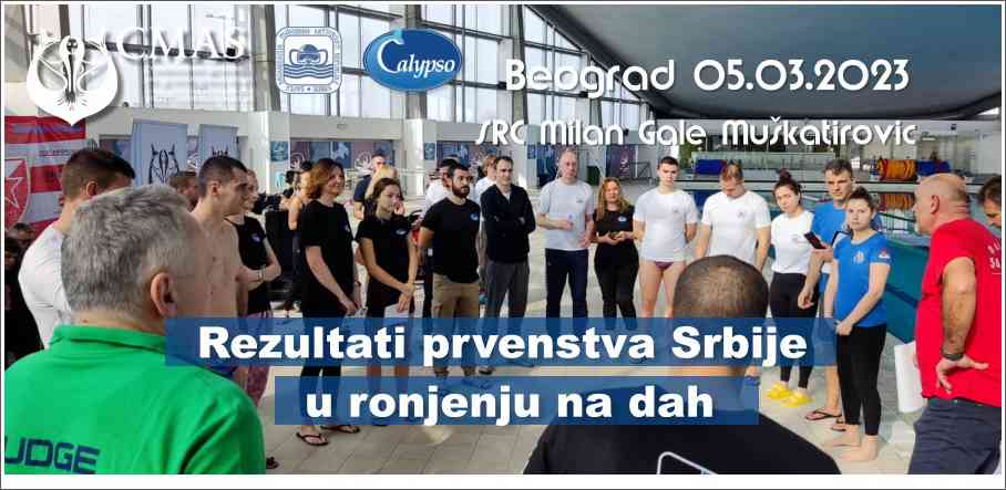 Rezultati prvenstva Srbije u ronjenju na dah - 2023 Rezultati prvenstva Srbije u ronjenju na dah - 2023