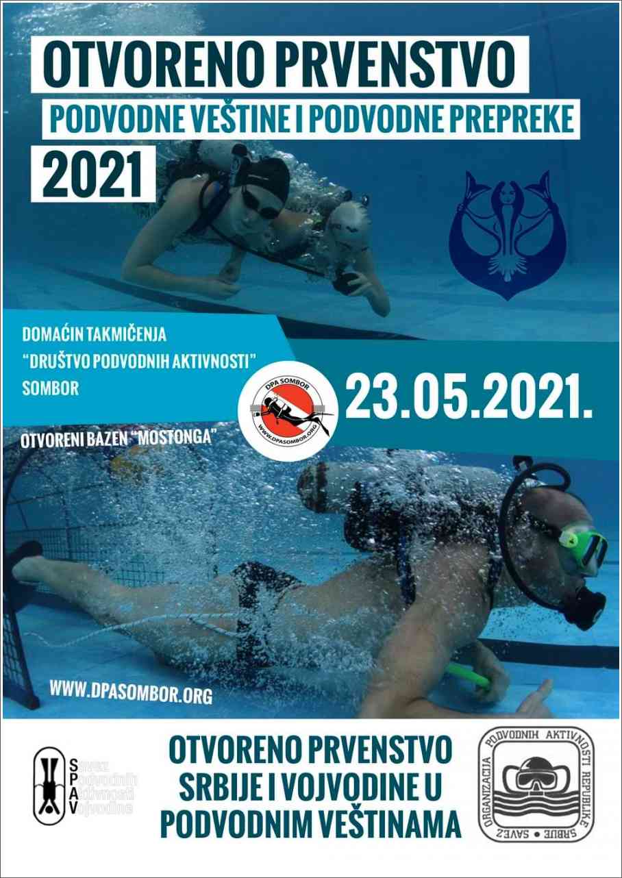 Poziv na takmičenja - Podvodne veštine - Sombor, 23.05.2021 Poziv na takmičenja - Podvodne veštine - Sombor, 23.05.2021