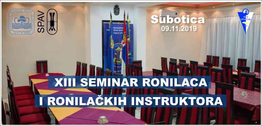 Poziv na XIII seminar ronilaca i ronilačkih instruktora