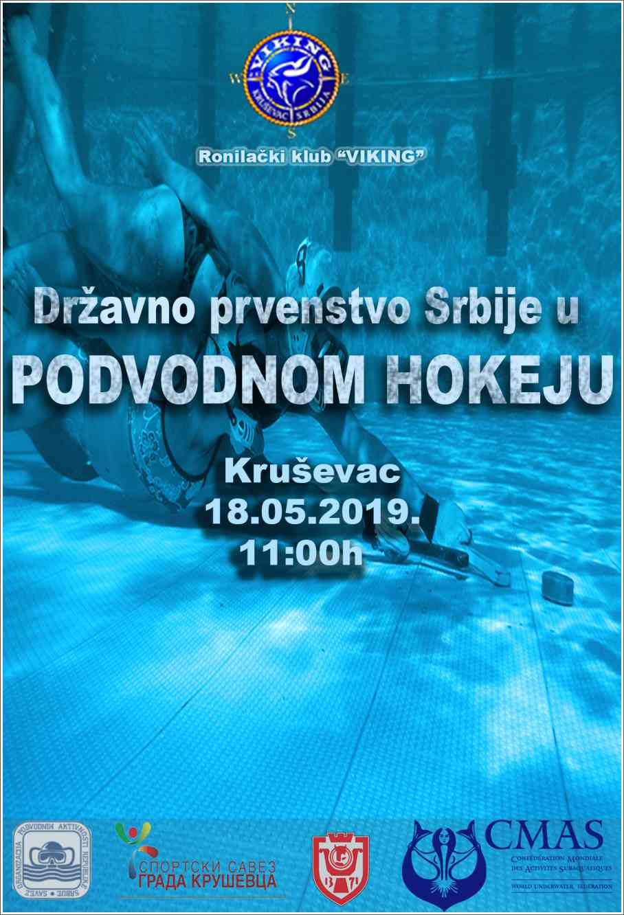 Poziv na državno prvenstvo Srbije u podvodnom hokeju - Kruševac, 18.05.2019 Poziv na državno prvenstvo Srbije u podvodnom hokeju - Kruševac, 18.05.2019