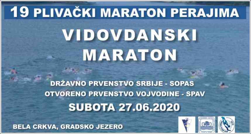 19-ti plivački Vidovdanski maraton perajima - 27.06.2020