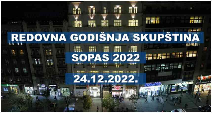 Redovna - izborna godišnja Skupština - SOPAS 2022