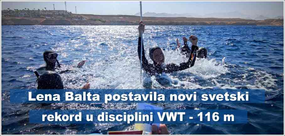 Lena Balta postavila novi svetski rekord u disciplini VWT - 116 m